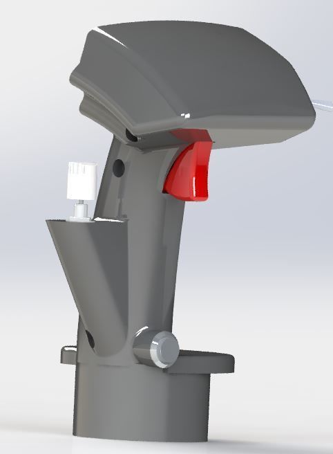 F-14 RIO Lantirn Stick suitable for DCS F-14 simulation 3D print model_8