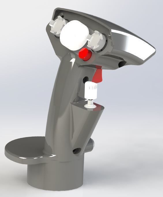 F-14 RIO Lantirn Stick suitable for DCS F-14 simulation 3D print model_7