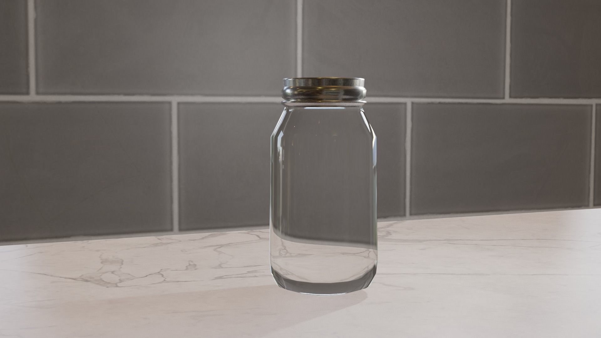 Mason Jar Free low-poly 3D model_5