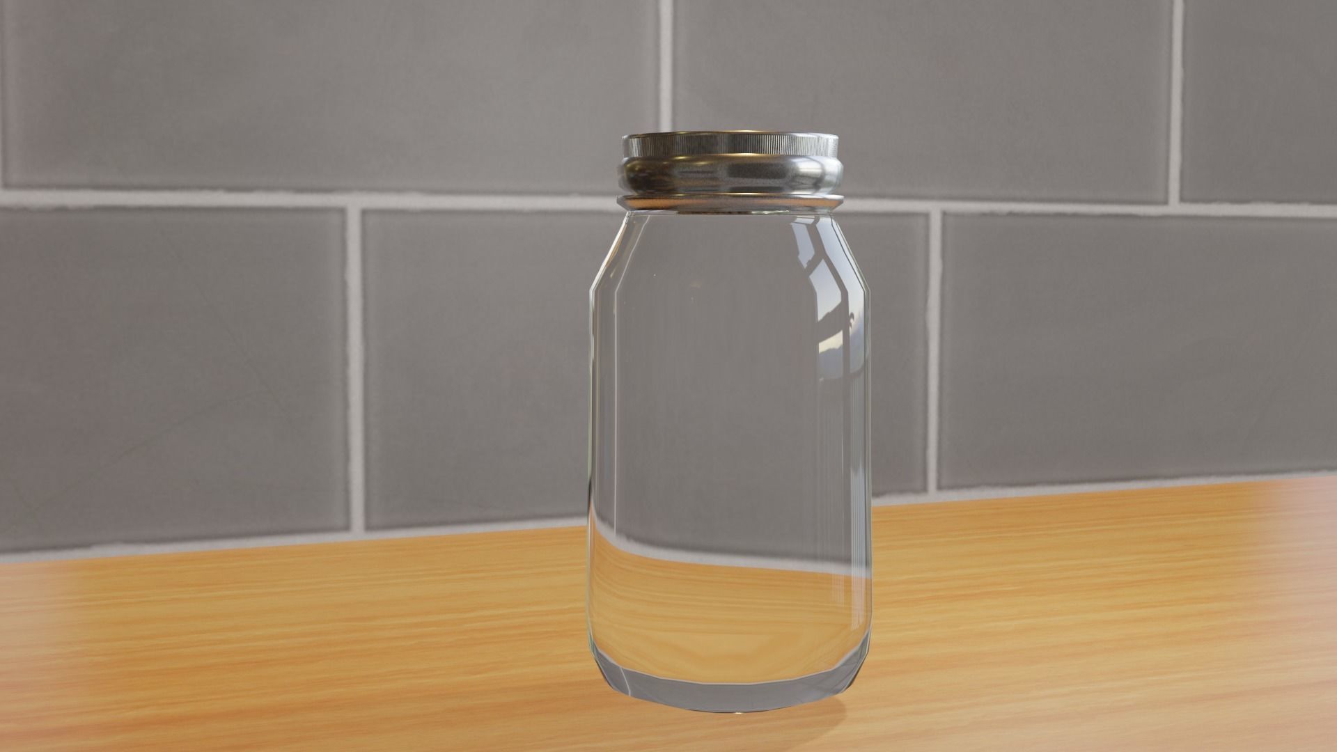 Mason Jar Free low-poly 3D model_4
