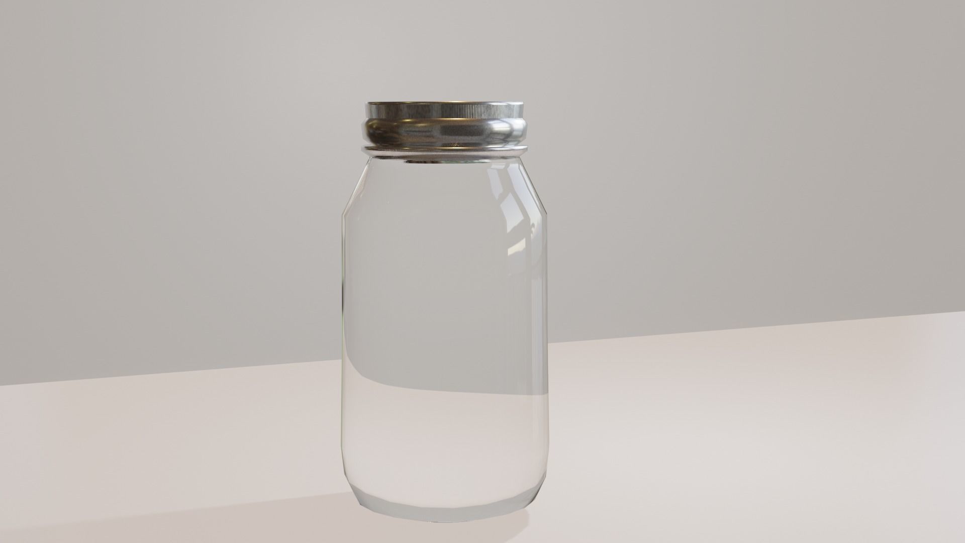 Mason Jar Free low-poly 3D model_2