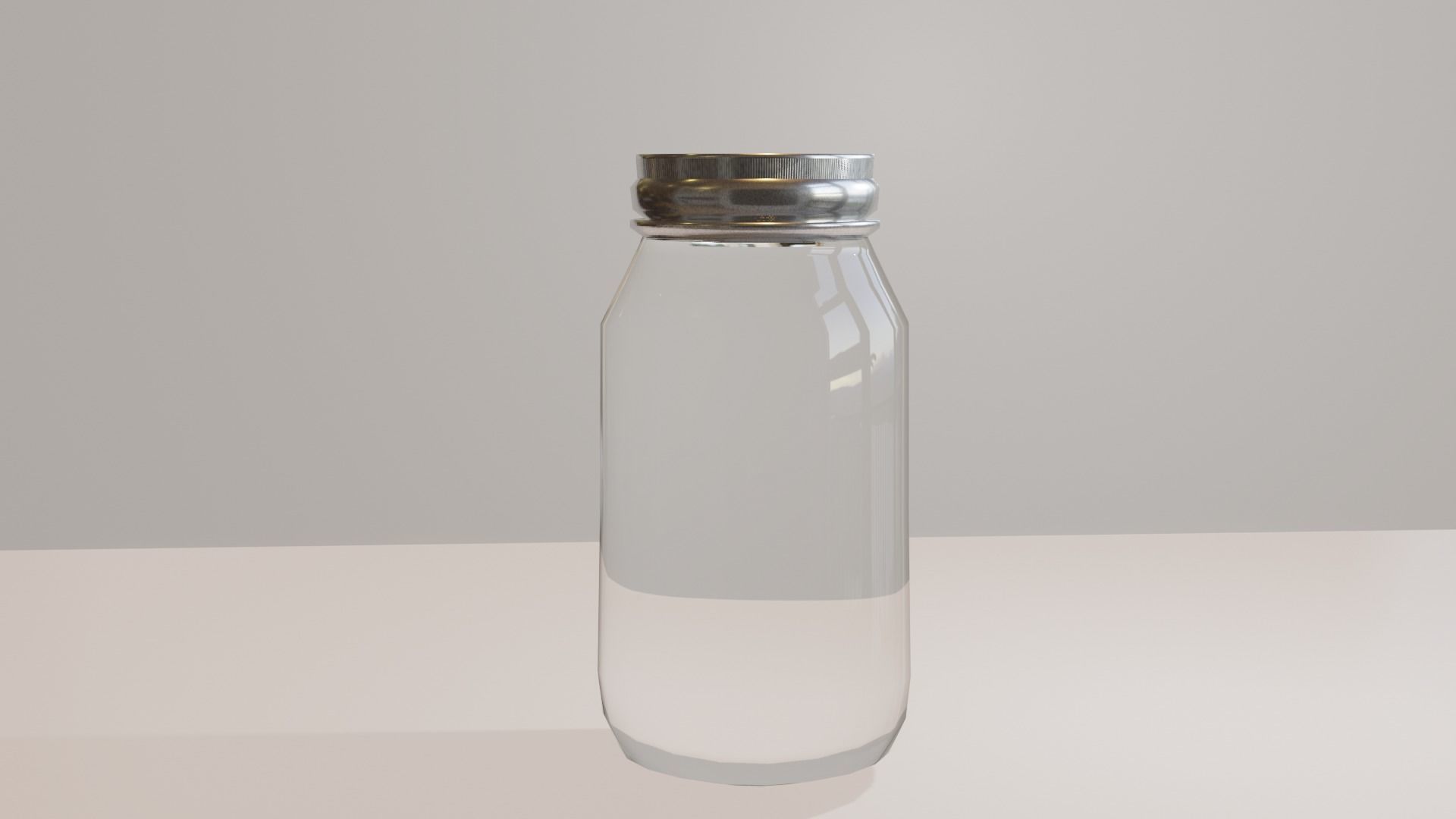 Mason Jar Free low-poly 3D model_3