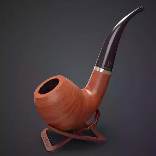 Smoking Pipe Interior Decoration Element Low-poly 3D model