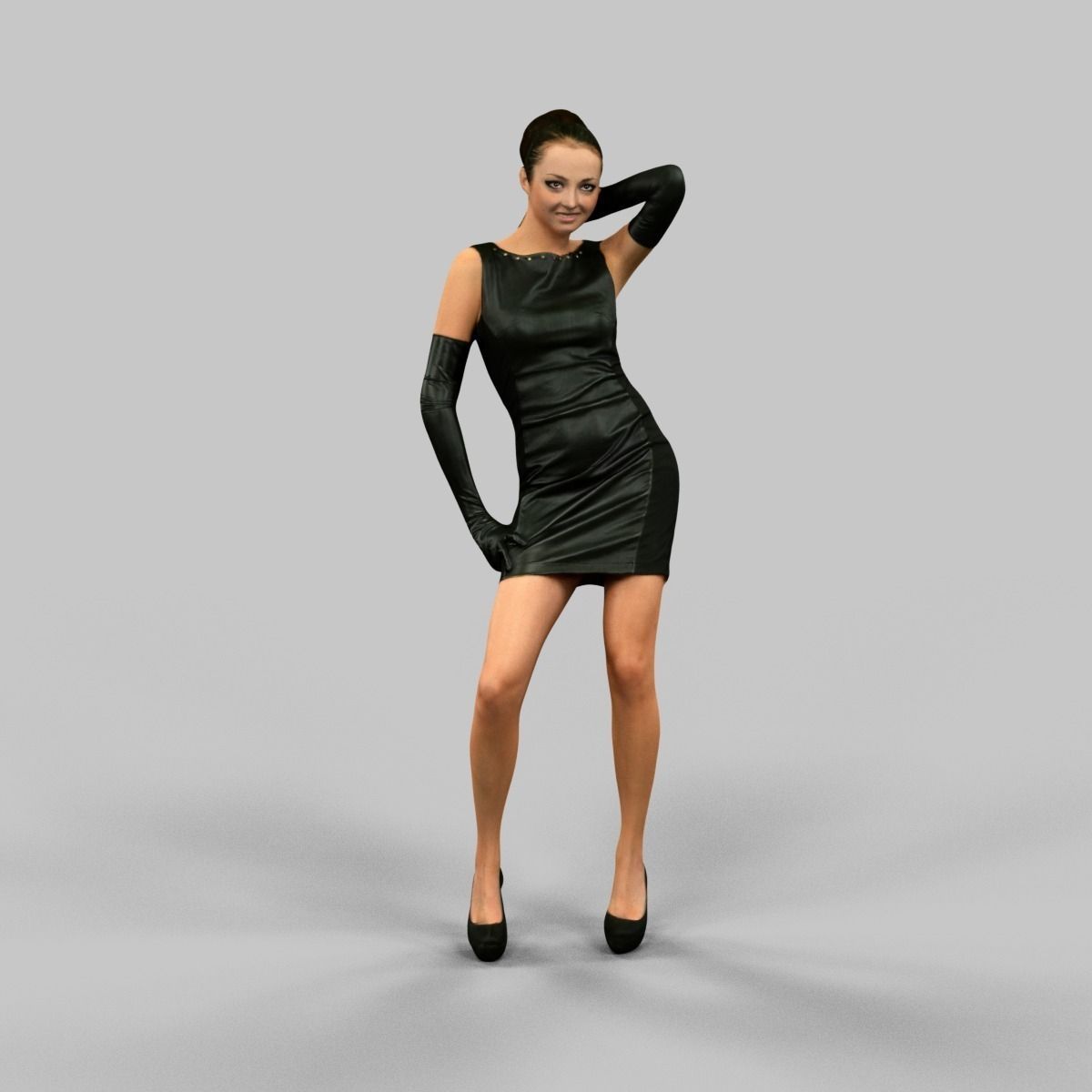 long sleeve collared dress English Factory