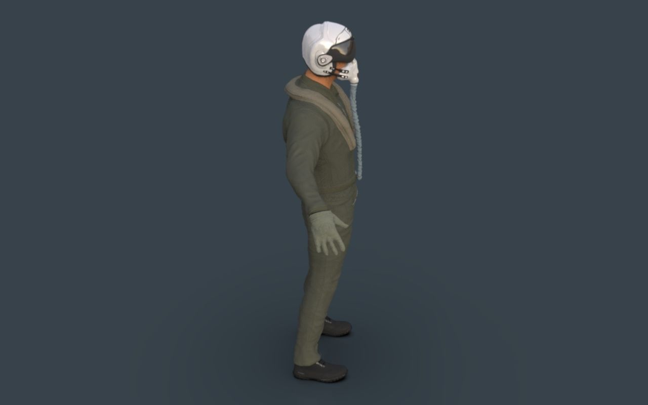 Pilot man in suit 3D model_37