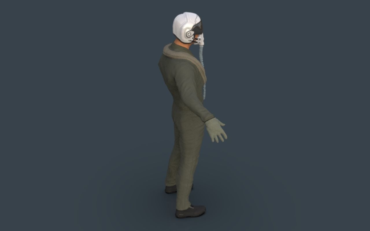 Pilot man in suit 3D model_32