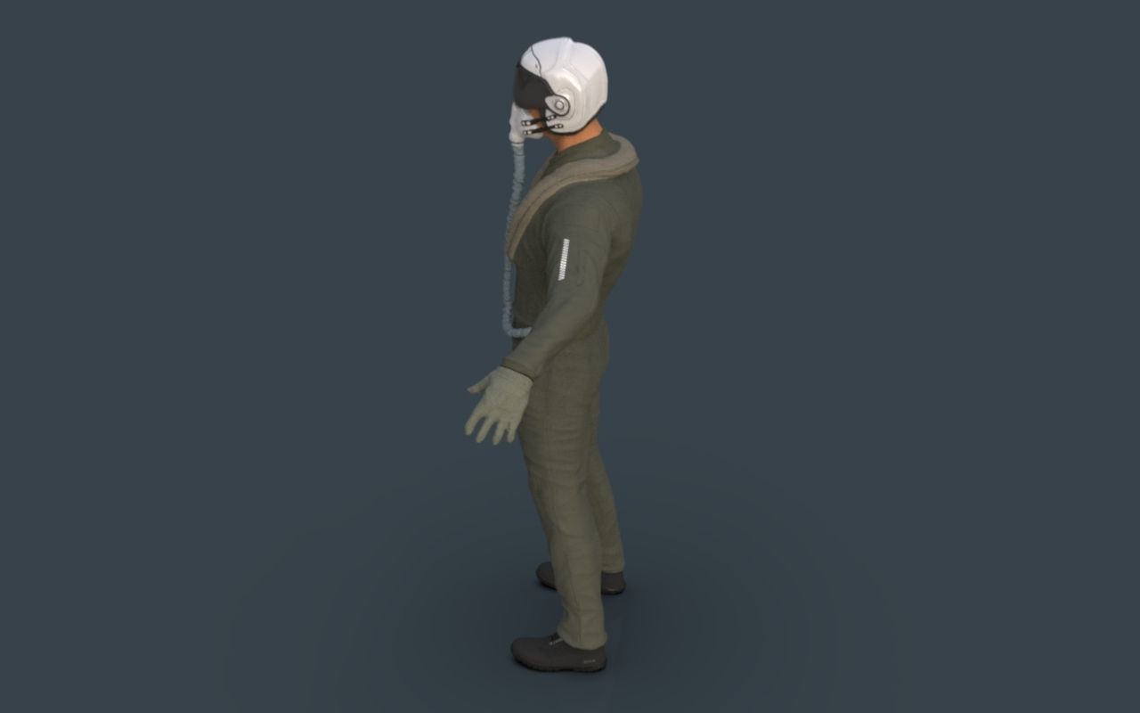 Pilot man in suit 3D model_20