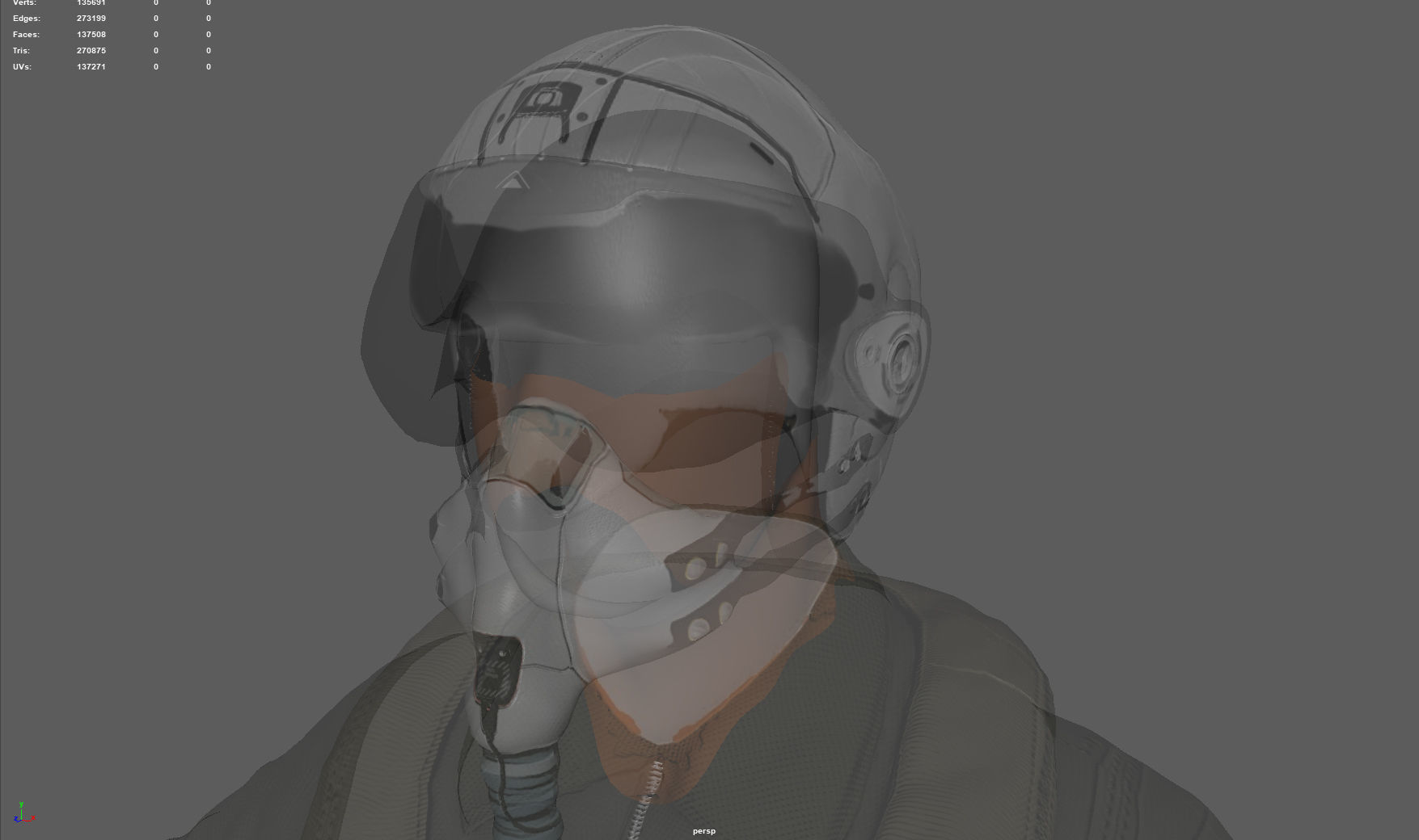 Pilot man in suit 3D model_16