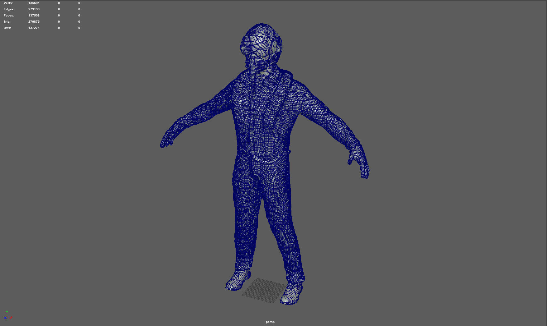 Pilot man in suit 3D model_11
