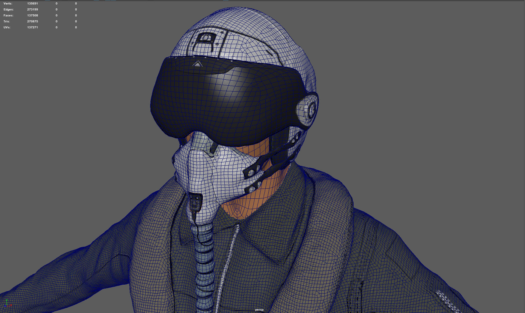 Pilot man in suit 3D model_15