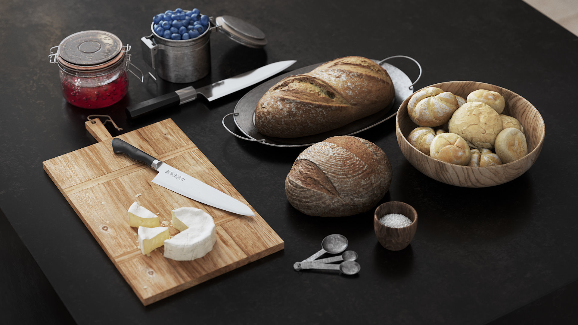 Apartment Scene for Cinema 4D and Corona Renderer 3D model_5