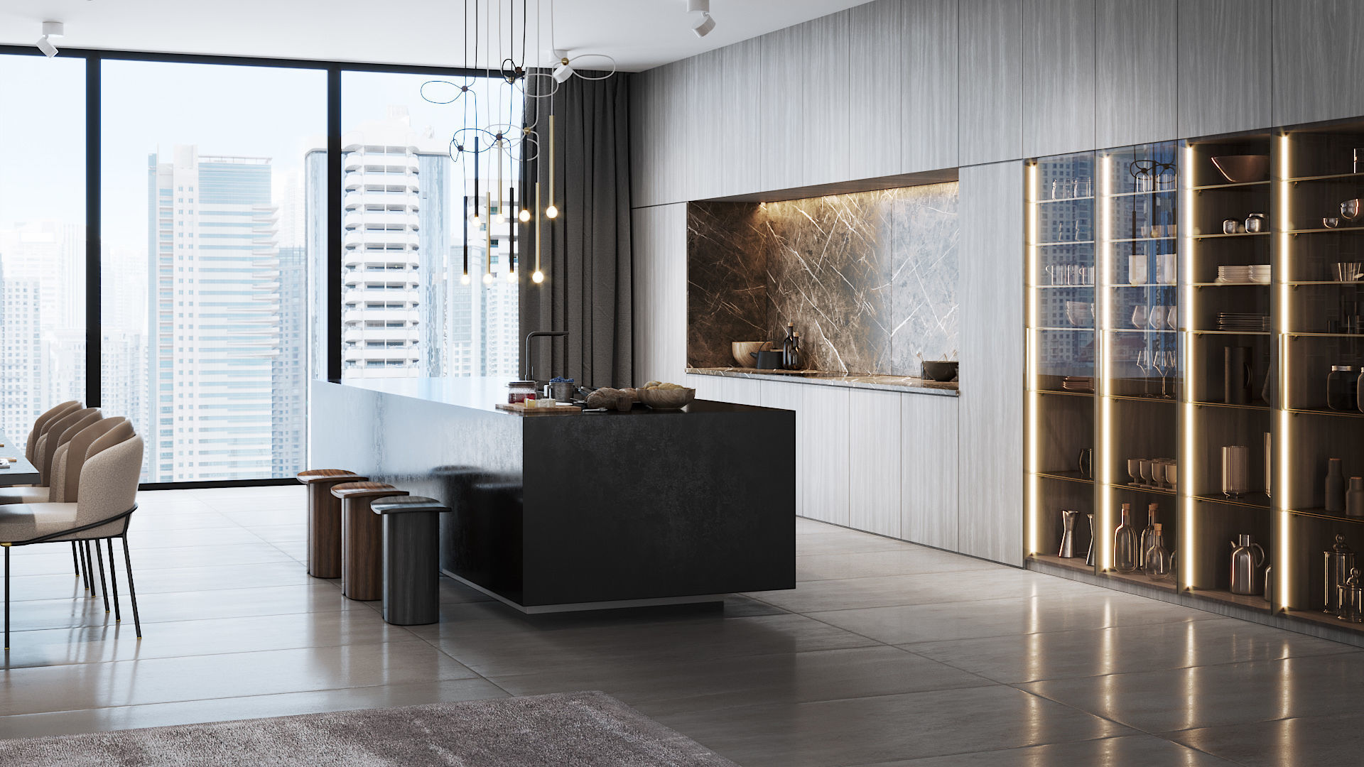 Apartment Scene for Cinema 4D and Corona Renderer 3D model_3