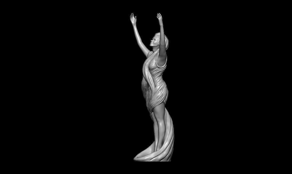Decorative Woman Figure 3D print model_14