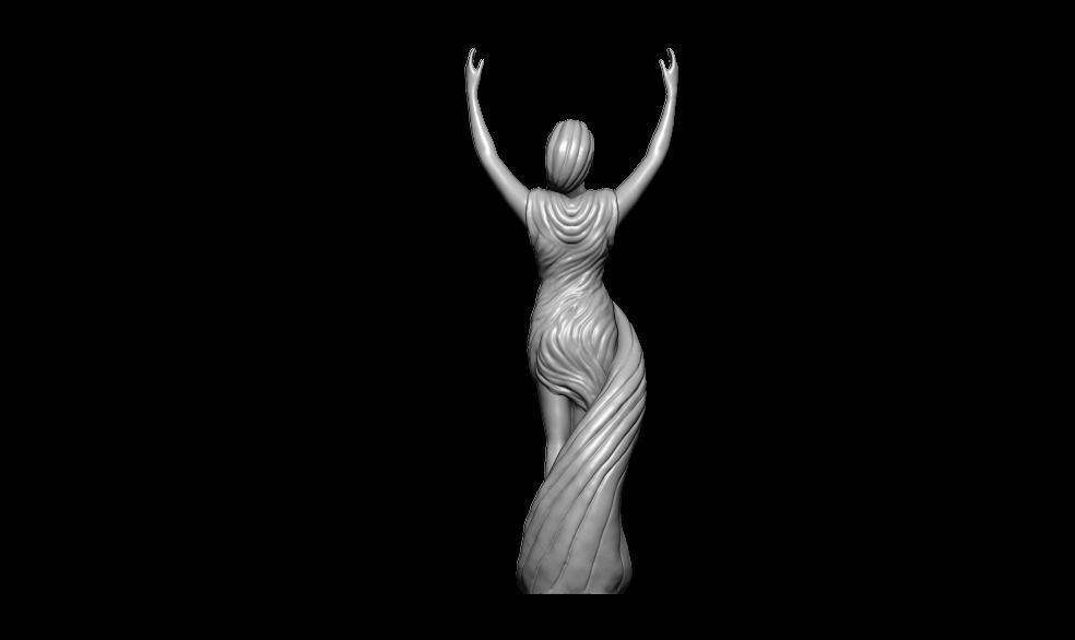 Decorative Woman Figure 3D print model_10