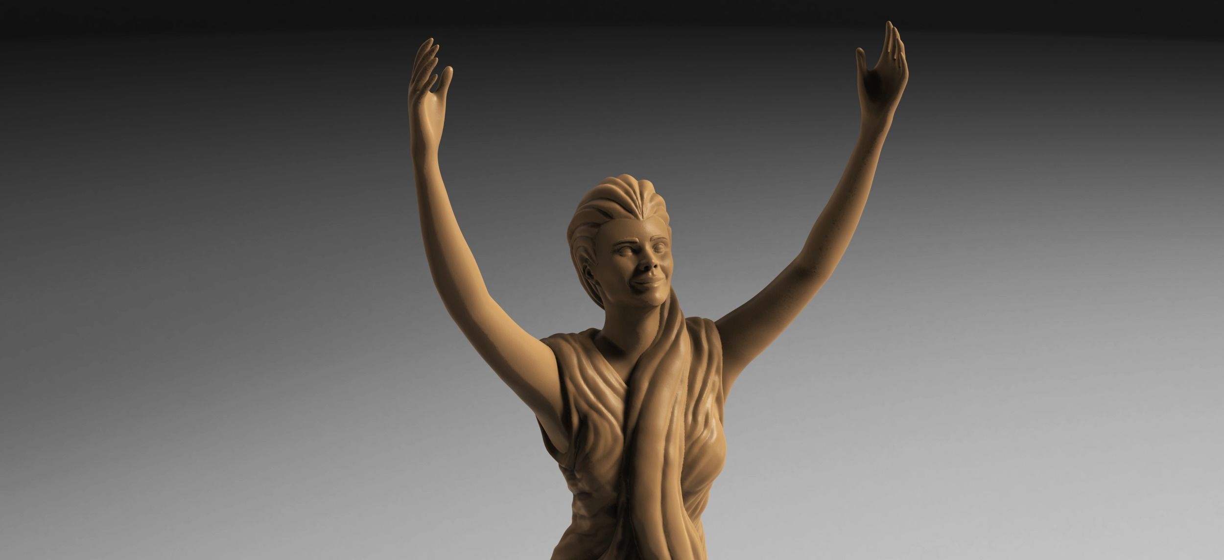 Decorative Woman Figure 3D print model_3