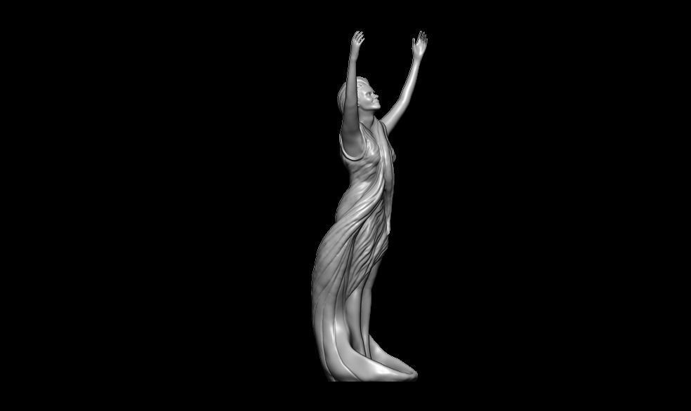 Decorative Woman Figure 3D print model_6