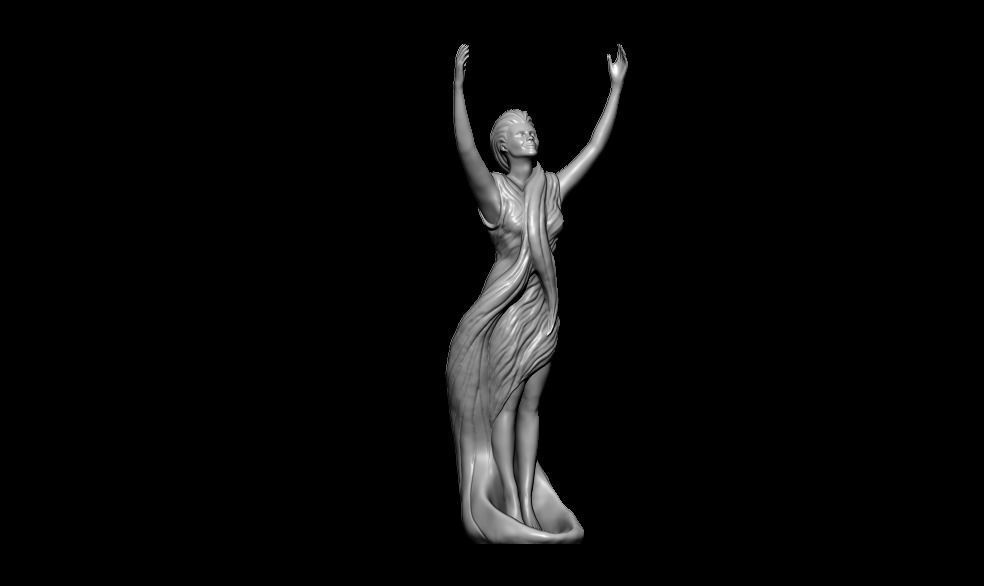 Decorative Woman Figure 3D print model_5