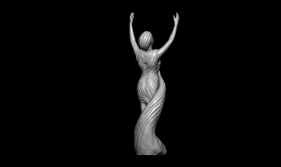 Decorative Woman Figure 3D print model_9