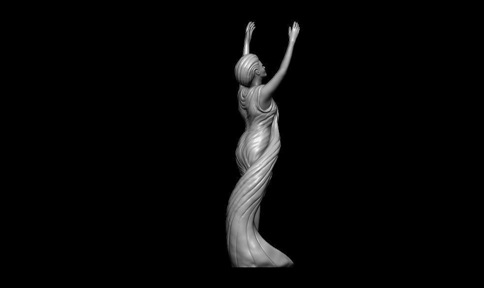 Decorative Woman Figure 3D print model_8