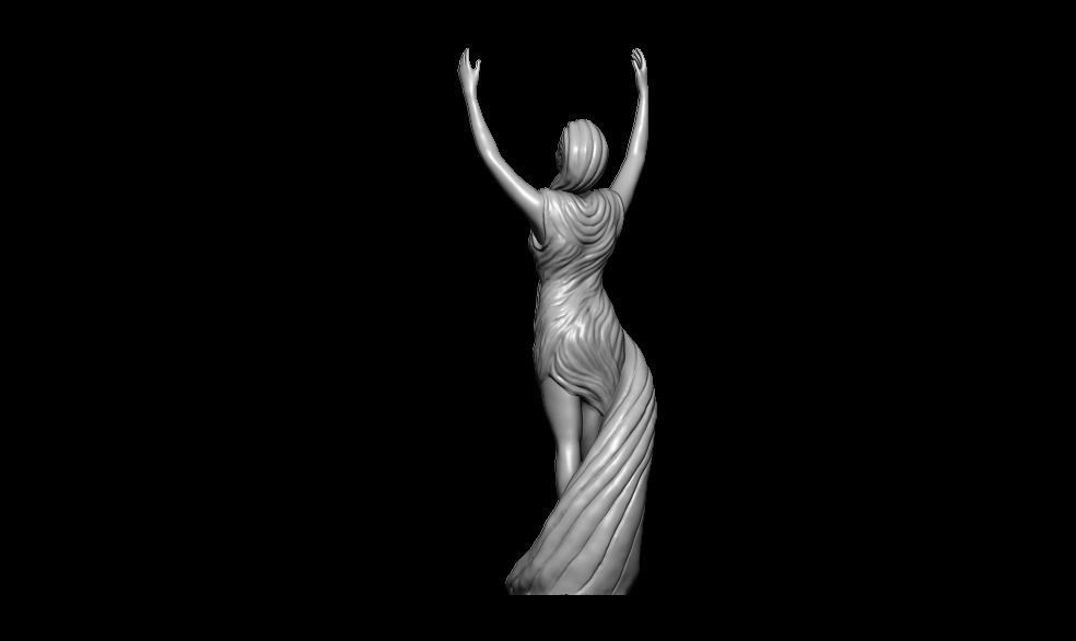 Decorative Woman Figure 3D print model_11