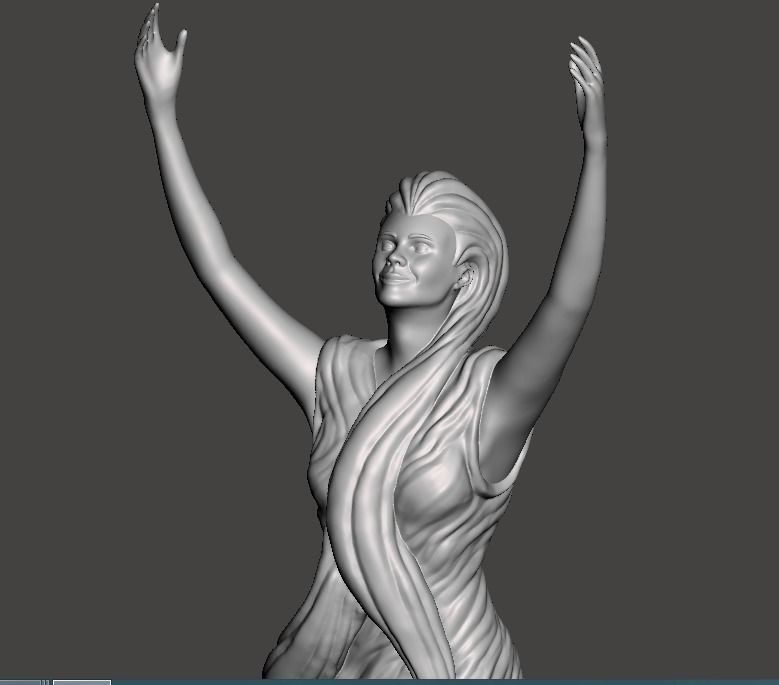 Decorative Woman Figure 3D print model_16