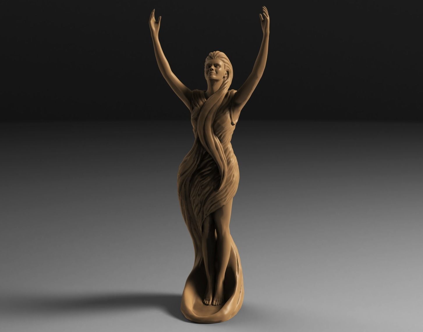 Decorative Woman Figure 3D print model_2