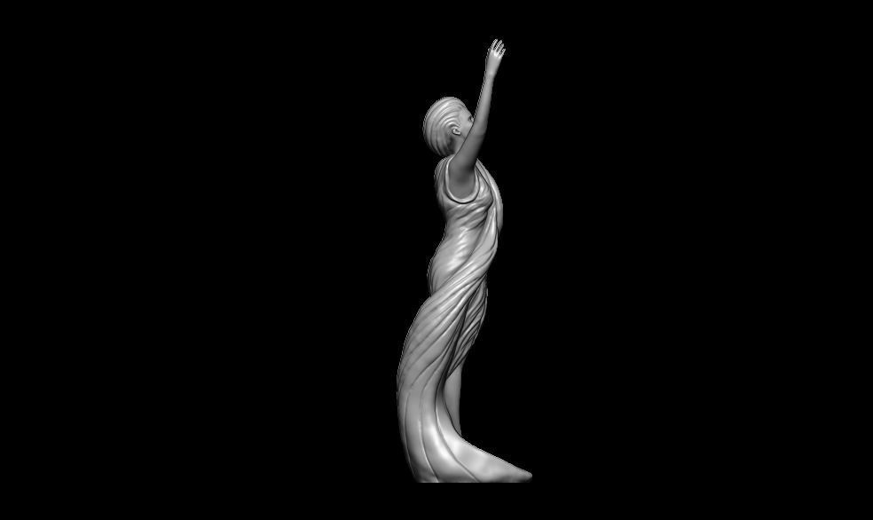 Decorative Woman Figure 3D print model_7