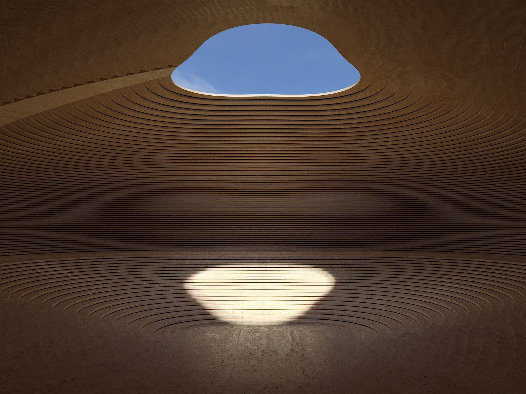 Parametric Circular Landscape 3D model_5