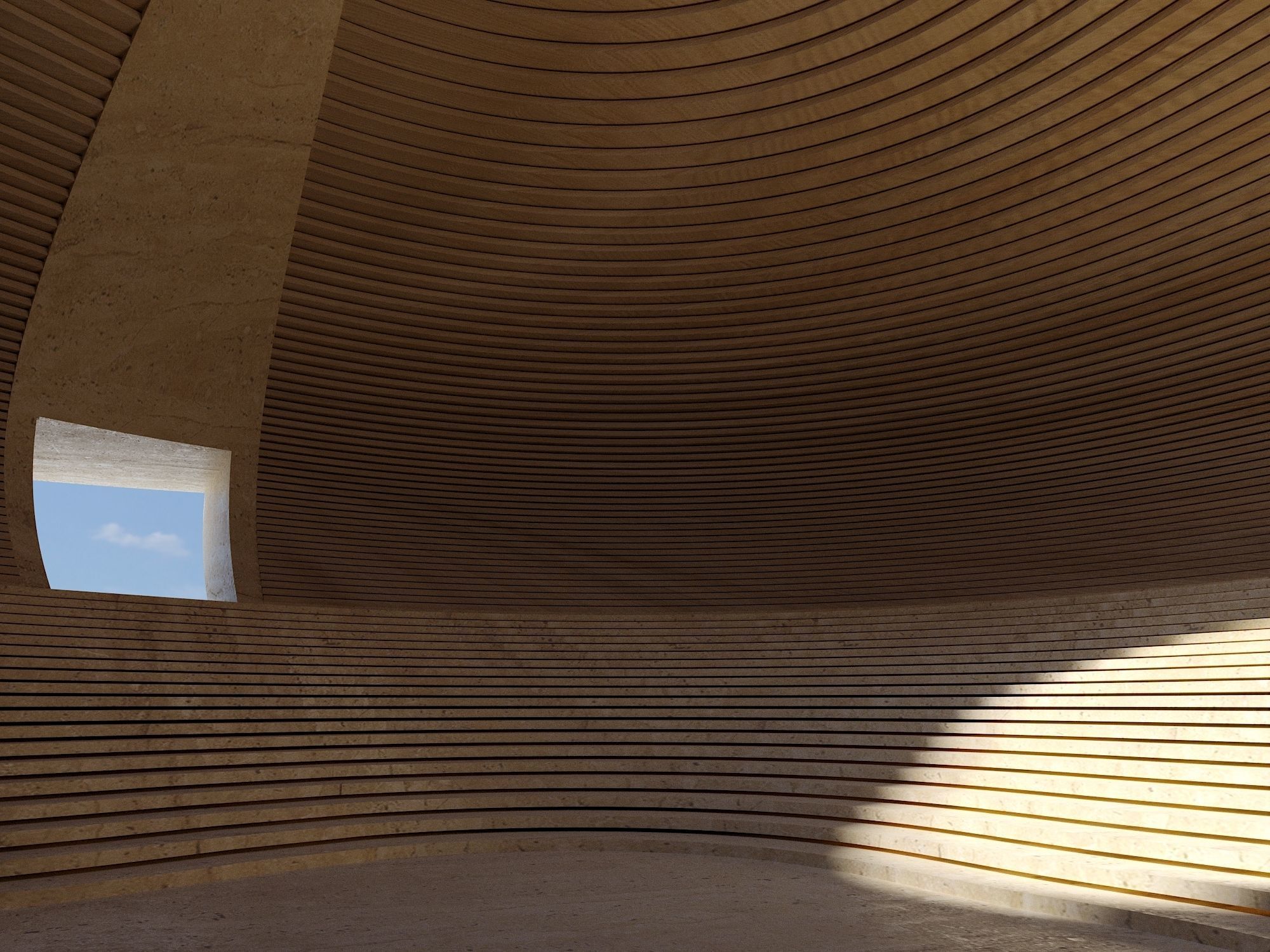 Parametric Circular Landscape 3D model_3