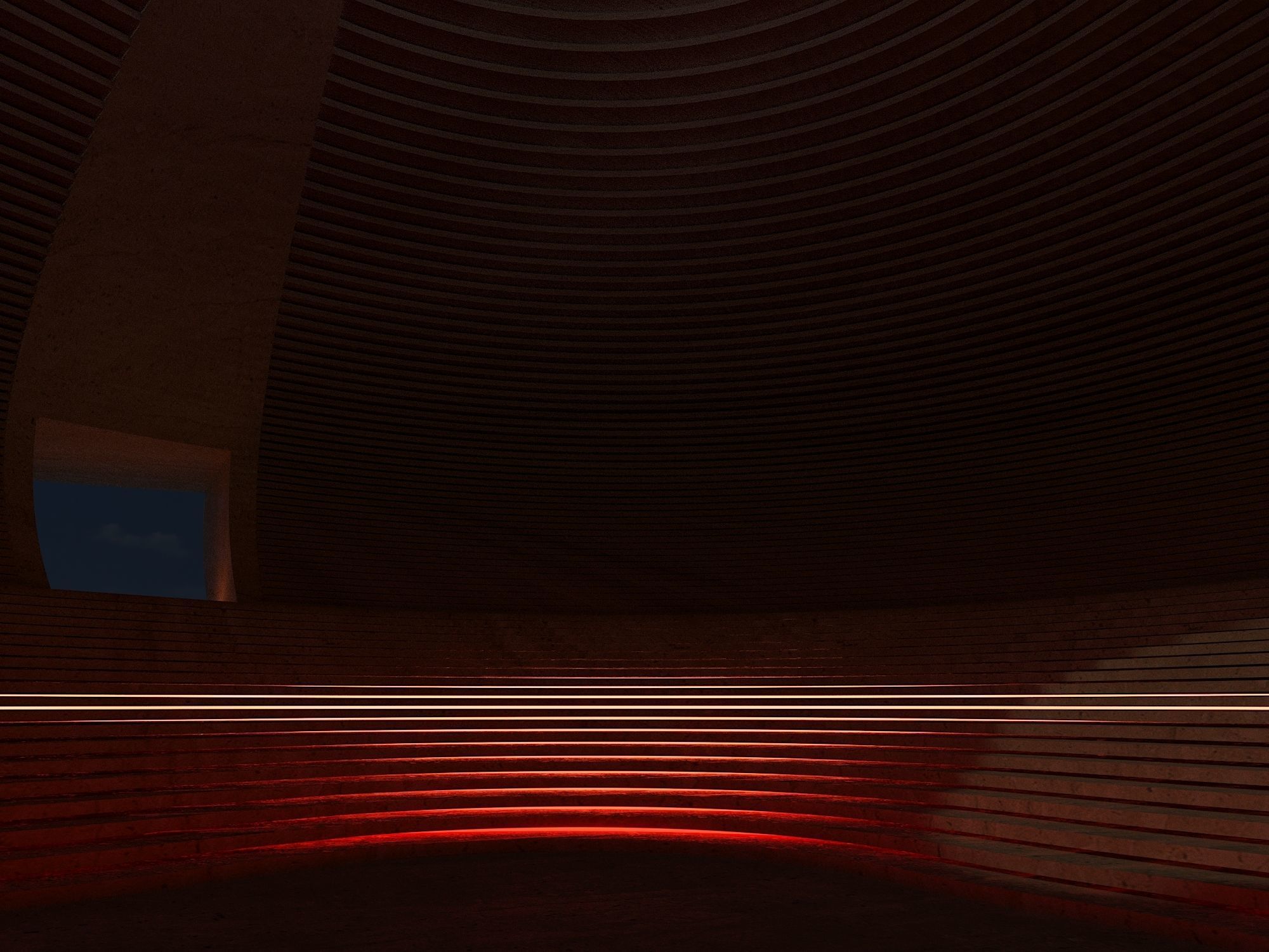 Parametric Circular Landscape 3D model_2