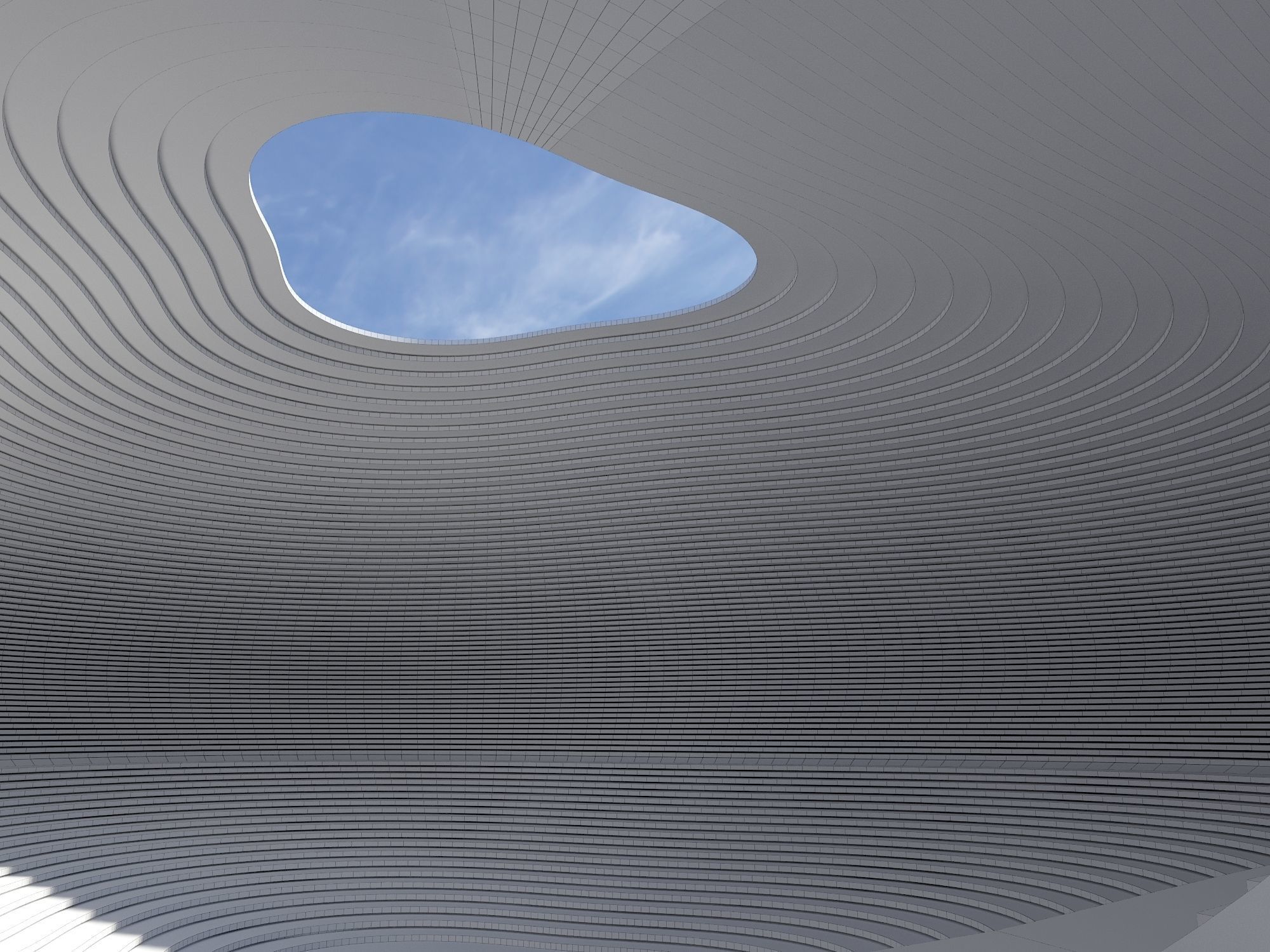 Parametric Circular Landscape 3D model_20