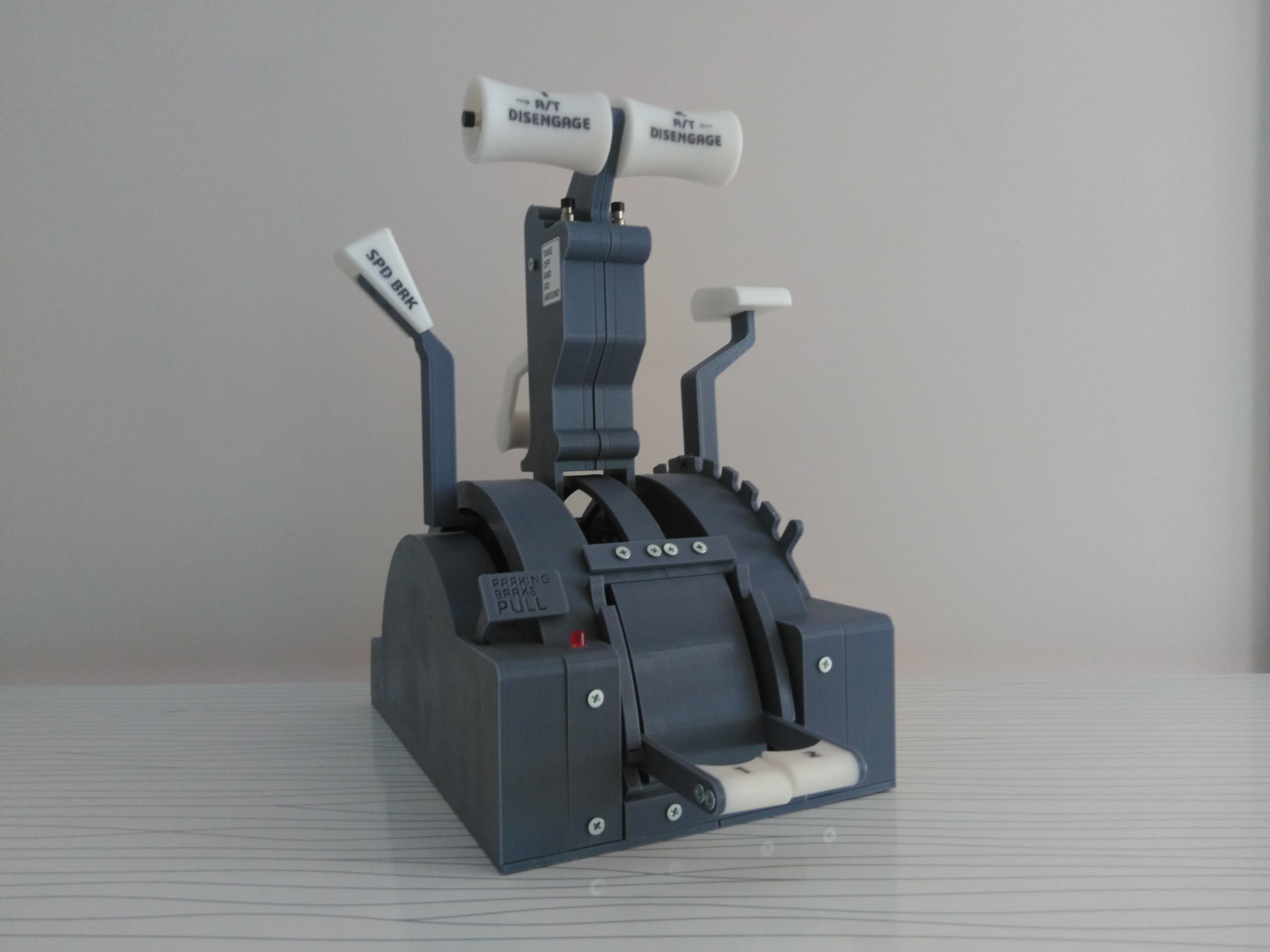 BOEING 737 THROTTLE QUADRANT 3D print model_14