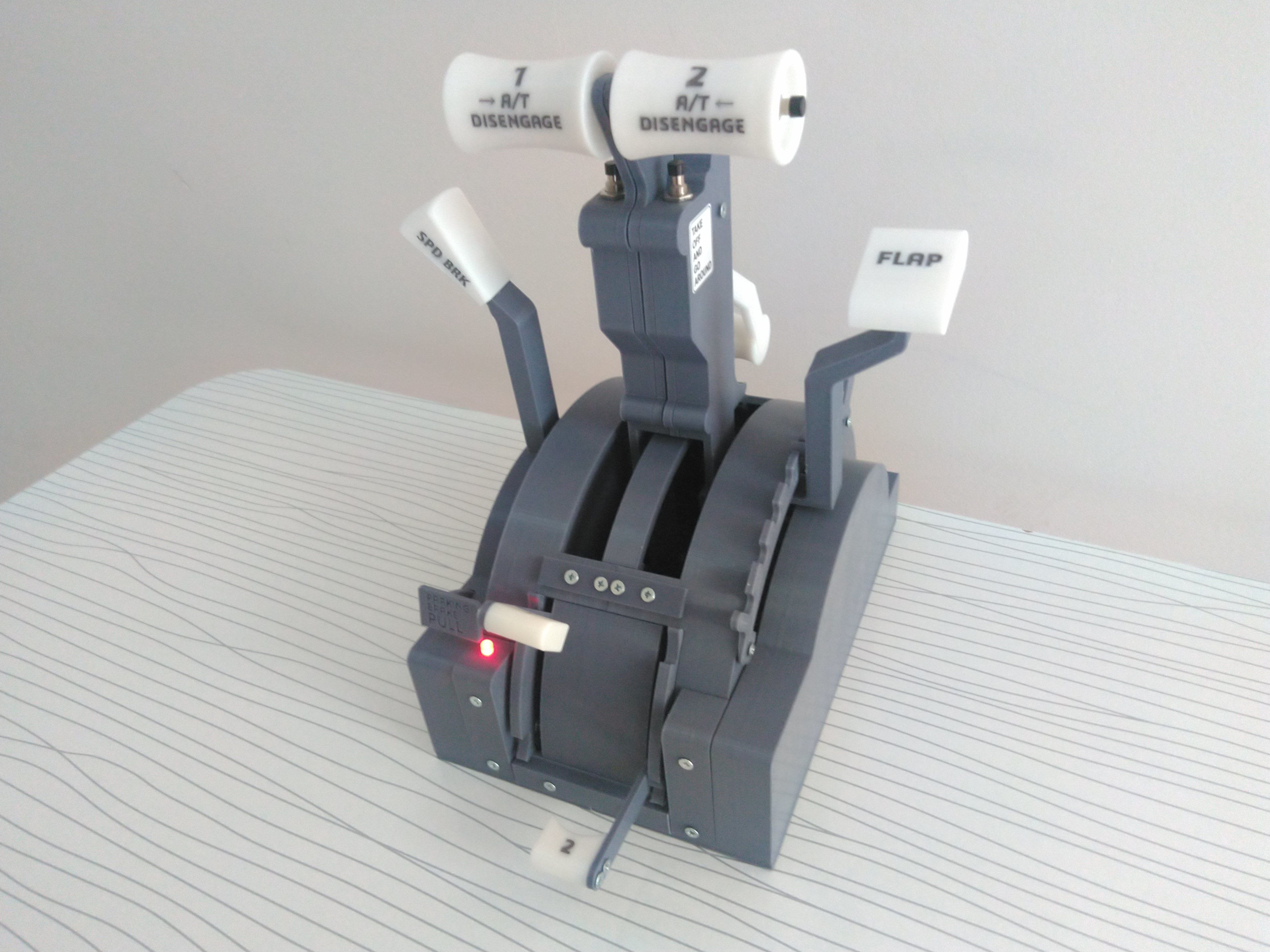 BOEING 737 THROTTLE QUADRANT 3D print model_11