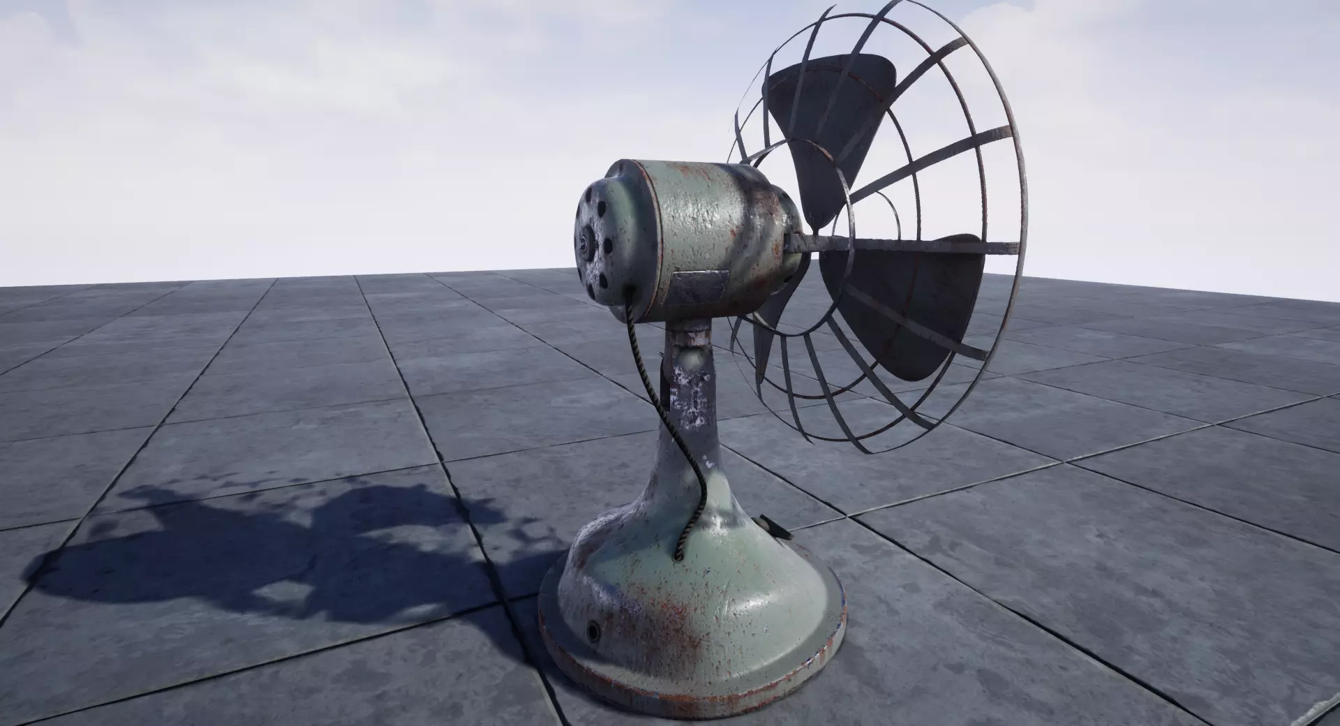Old Fan Low-poly 3D model