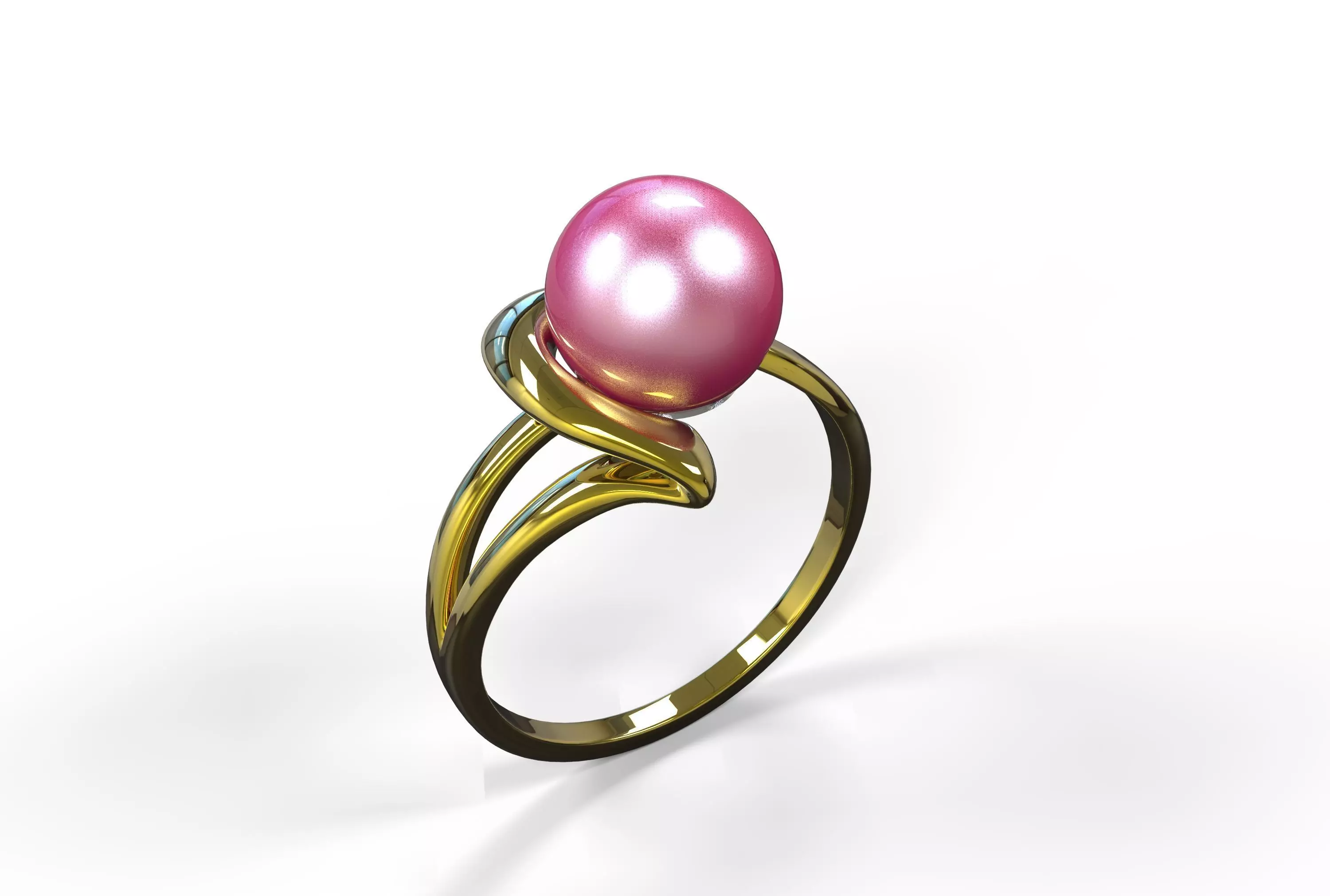 Pearl ring 3D print model