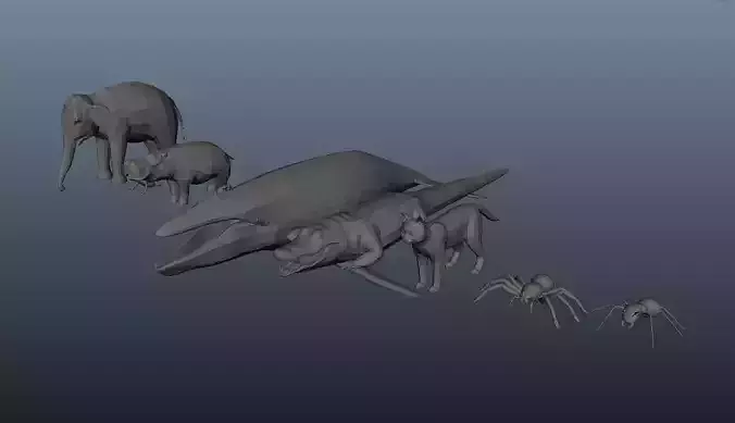 3D Lowpolygon Animals ver 2