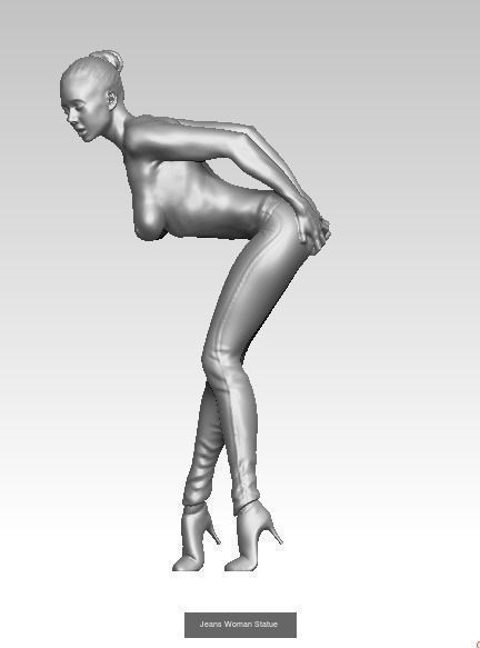 Woman statue set Lot of 5 high detailed pcs 3D Model Collection_2