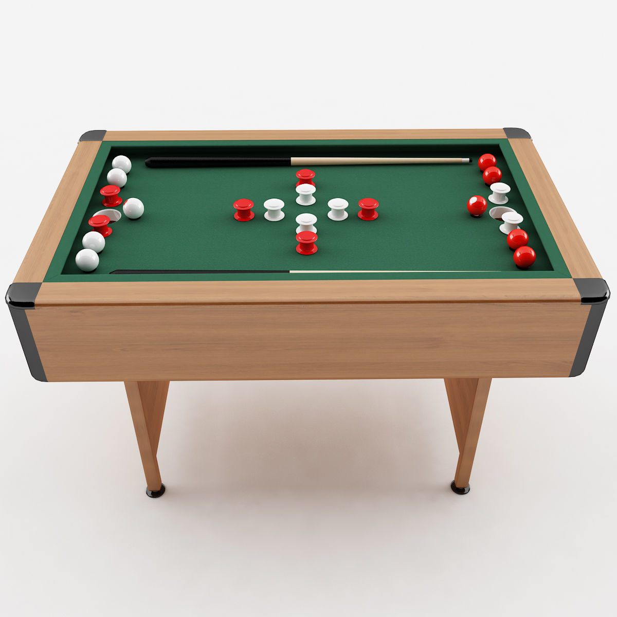 Bumper Pool Table 3D model_2