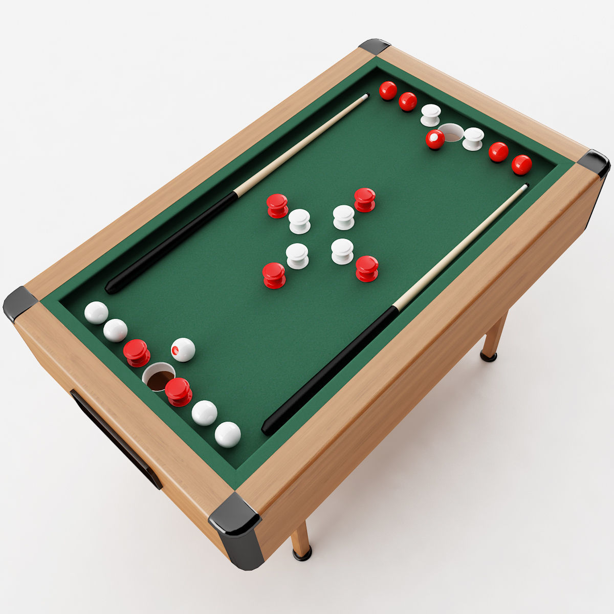 Bumper Pool Table 3D model_4