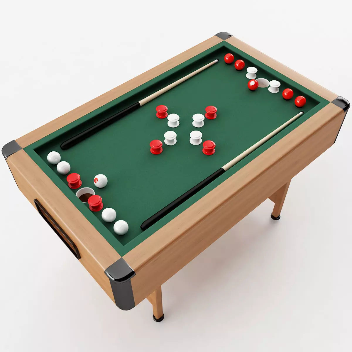 Bumper Pool Table 3D model_0