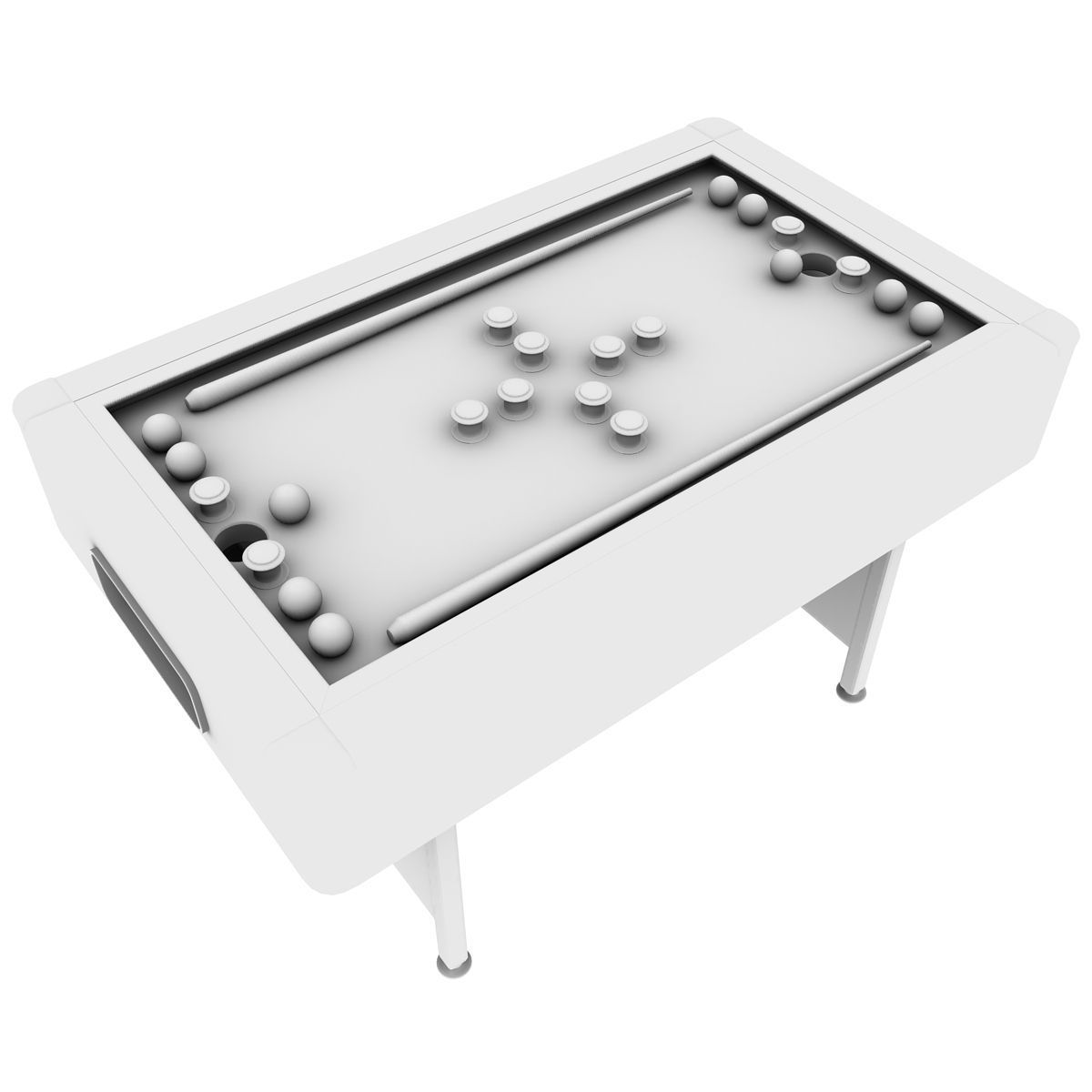 Bumper Pool Table 3D model_7
