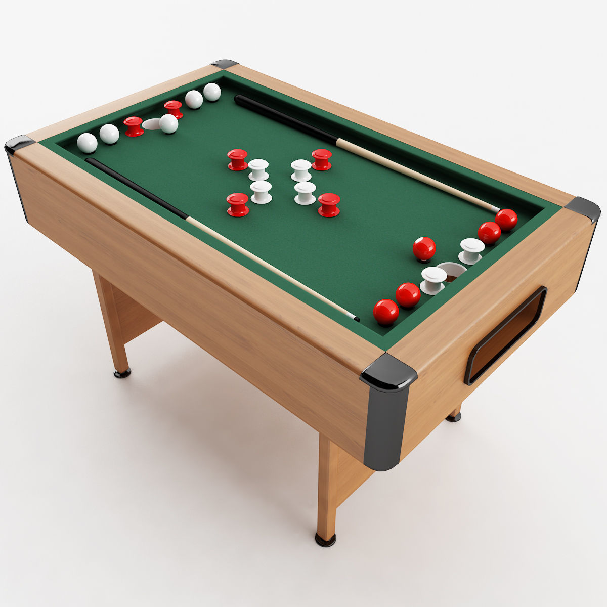 Bumper Pool Table 3D model_3