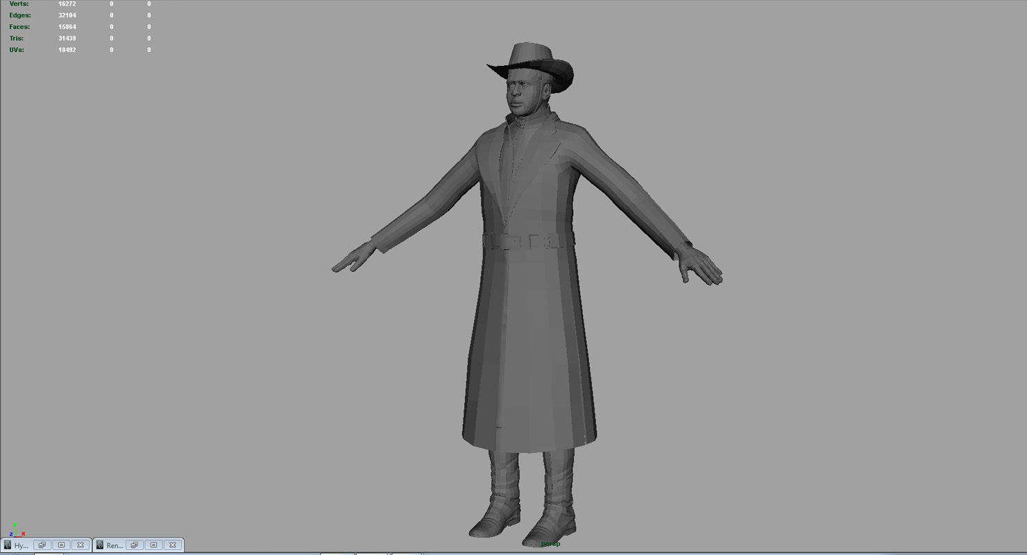 cow boy 3d model 3D model_5