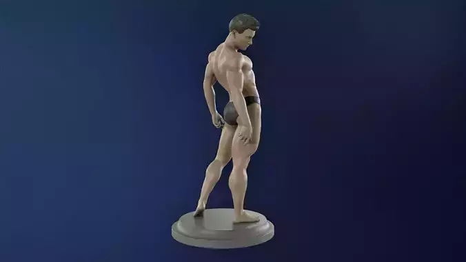  Bodybuilder in greco-roman pose