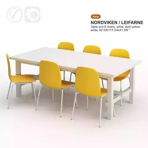 NORDVIKEN LEIFARNE Table and chairs