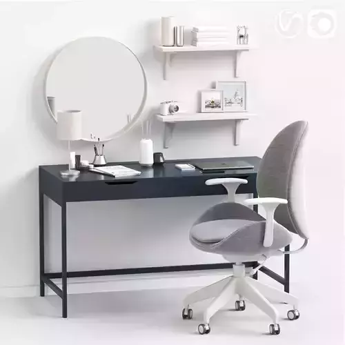 Womens dressing table and workplace 3D model