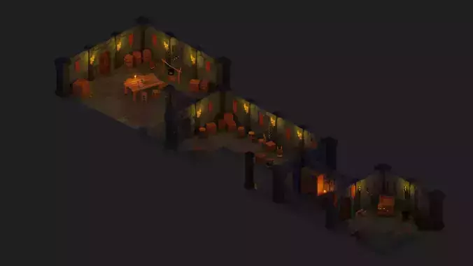 Low Poly Modular Dungeon Pack