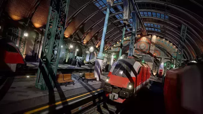 Victorian Train Station and Railroad Modular Set