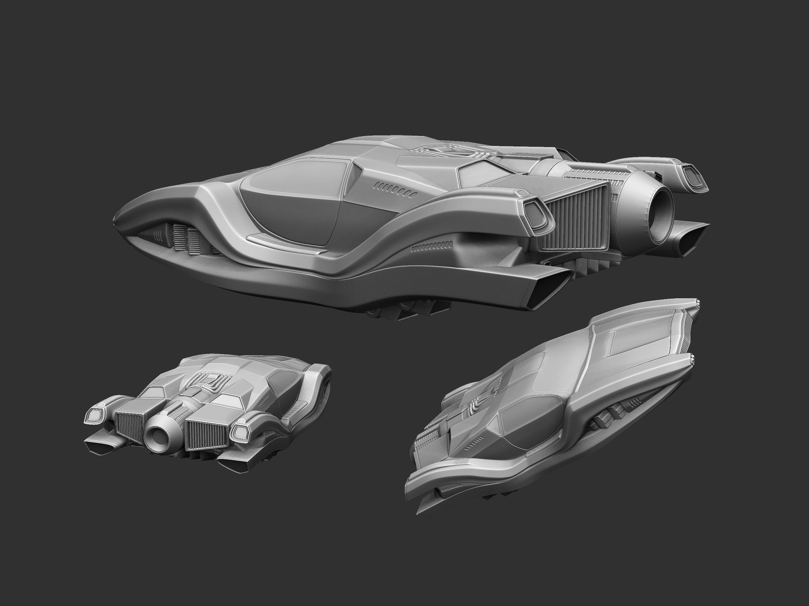 Car of the future 3D print model_2