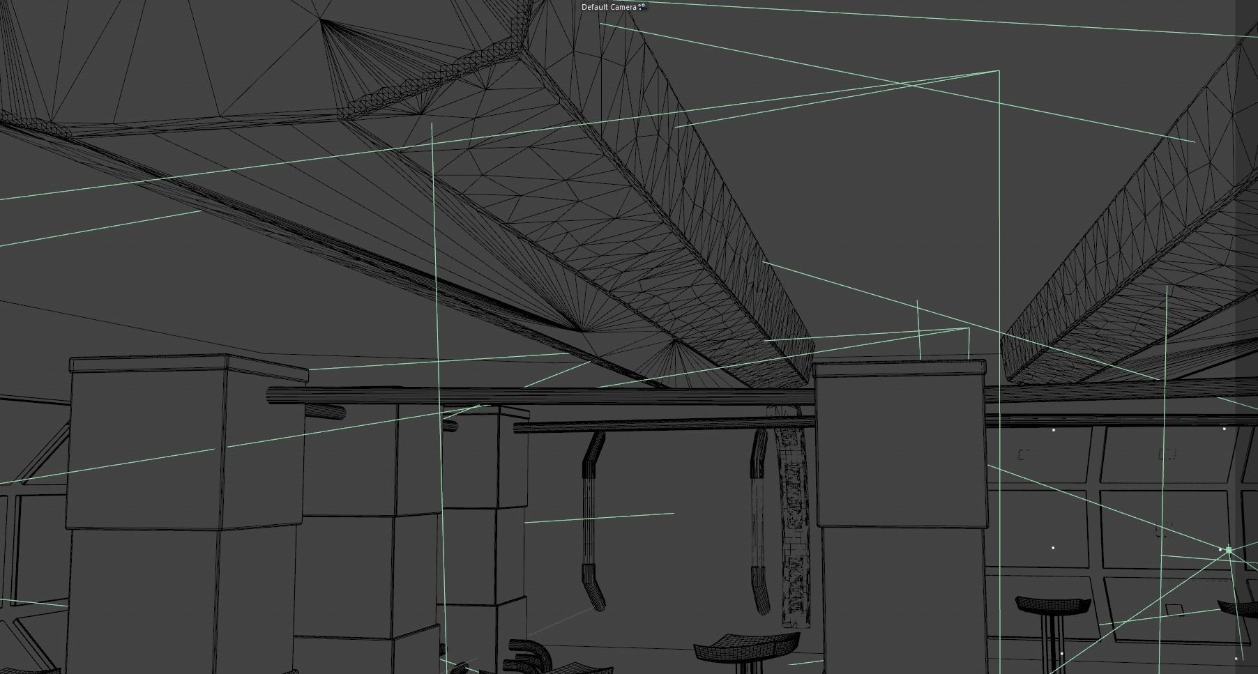 Scifi laboratory - low poly Low-poly 3D model_12